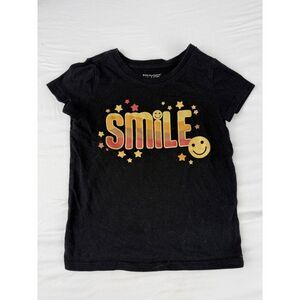 The Children's Place Black 'SMILE' Graphic Tee